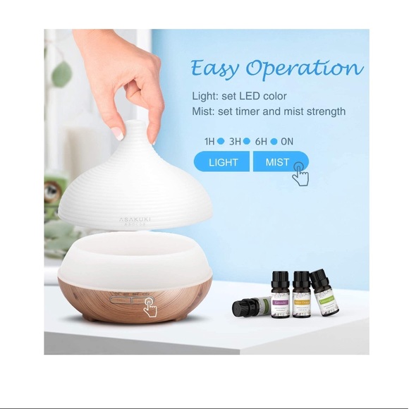 Premium‎ Essential Oil Diffuser Aroma HumidifierLED - Picture 3 of 8